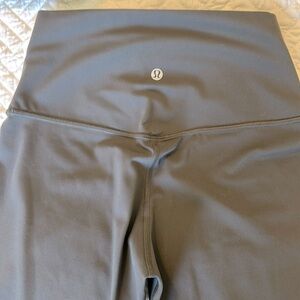 Matte Gray lulu lemon straight pants